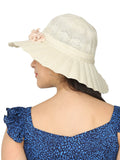 FabSeasons Long Brim Beach and Sun Hat / caps for Women & Girls