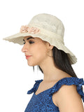 FabSeasons Long Brim Beach and Sun Hat / caps for Women & Girls