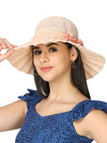 FabSeasons Long Brim Beach and Sun Hat / caps for Women & Girls