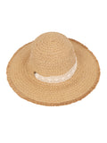 FabSeasons Straw Sun Hat / Caps with long ribbons for Girls & Women
