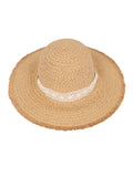 FabSeasons Straw Sun Hat / Caps with long ribbons for Girls & Women