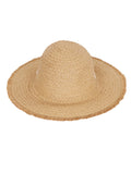 FabSeasons Straw Sun Hat / Caps with long ribbons for Girls & Women