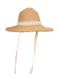FabSeasons Straw Sun Hat / Caps with long ribbons for Girls & Women