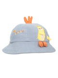 FabSeasons Chicken Cotton Bucket Hat/Cap for Boys & Girls (1-4 Years, 50 cm Circumference)