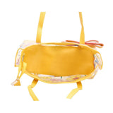 FabSeasons Yellow Floral Printed Large Shoulder Bag With Bow