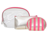 FabSeasons DarkPink 3 in one toiletry-makeup bag-pouch freeshipping - FABSEASONS