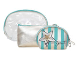 FabSeasons Green 3 in one toiletry-makeup bag-pouch