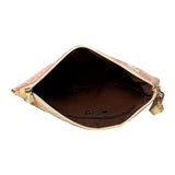 FabSeasons Traditional Pink Toiletry, Travel, Cosmetic Pouch Clutch with Sling