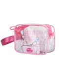 FabSeasons Pink Transparent Handy Toiletry, Travel, Makeup Pouch