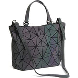 FabSeasons Geometric Luminous Purses and Handbags Holographic Reflective Crossbody Bag