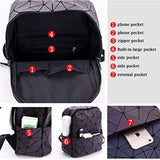 FabSeasons Geometric Handbag Luminous Women Tote Bag Holographich Handbags for Women