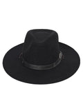 FabSeasons Panama Hat / cap for Men & Women with Drawstring for adjustment, Black