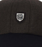 Fabseasons Brown Solid Unisex Baseball Cap with Foldable Ear Cover for Winters