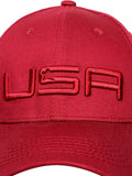FabSeasons USA Maroon cotton Baseball Cap freeshipping - FABSEASONS