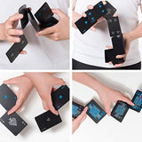 FabSeasons Premium Black Plastic Playing cards, Set of 2 Decks, Waterproof.