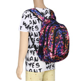 FabSeasons Blue with Multicolor Polyester Graphic Printed Backpack