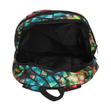 FabSeasons Green with Multicolor Polyester Graphic Printed Backpack