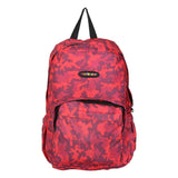 FabSeasons Red Camouflage Polyester Graphic Printed Backpack
