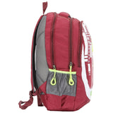 FabSeasons Maroon Numerical Backpack Bag with Raincover