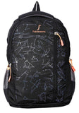 FabSeasons Printed Space Black Backpack for Multipurpose use