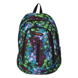 FabSeasons GreenBlue with Multicolor Polyester Graphic Printed Backpack