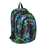 FabSeasons GreenBlue with Multicolor Polyester Graphic Printed Backpack