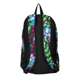 FabSeasons GreenBlue with Multicolor Polyester Graphic Printed Backpack
