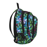 FabSeasons GreenBlue with Multicolor Polyester Graphic Printed Backpack
