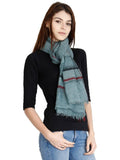 FabSeasons Casual Cotton-Rayon Green Scarf