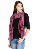 FabSeasons Casual Cotton-Rayon Maroon Scarf
