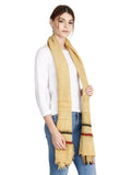 FabSeasons Casual Cotton-Rayon Mustard Scarf freeshipping - FABSEASONS