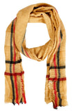 FabSeasons Casual Cotton-Rayon Mustard Scarf