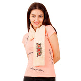 FabSeasons Beige Faux Fur Winter Fashion Neck Warmer and Scarf