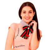 FabSeasons Grey Faux Fur Fashion Neck Scarf freeshipping - FABSEASONS