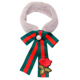 FabSeasons Grey Faux Fur Fashion Neck Scarf