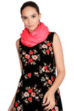 FabSeasons Pink Cotton Viscose Solid - Plain Super Soft & Stylish Scarf