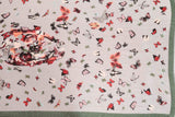 FabSeasons Green Viscose Butterfly Printed Soft & Stylish Scarf freeshipping - FABSEASONS