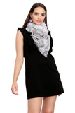 FabSeasons Grey Viscose Butterfly Printed Soft & Stylish Scarf