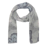 FabSeasons Turqoise Viscose Butterfly Printed Soft & Stylish Scarf