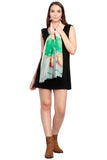 FabSeasons Green Viscose Colorful Floral Printed Soft & Stylish Scarf