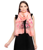FabSeasons Solid Peach Viscose Stylish Scarf freeshipping - FABSEASONS
