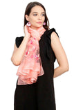FabSeasons Solid Peach Viscose Stylish Scarf