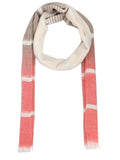 FabSeasons Striped super soft Red Brown Cotton Scarf