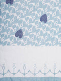 FabSeasons Blue Anchor Printed Cotton Scarf for Summer & Winter