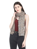 FabSeasons Light Pink Cotton Stylish Scarves with Embroidery for Women freeshipping - FABSEASONS