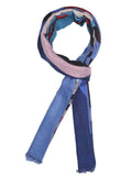 FabSeasons Stylish Blue Abstract Printed Cotton Scarves for Summer & Winter