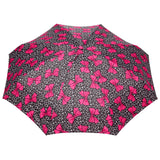 FabSeasons 5 fold Floral Printed Small Compact Manual Dark Pink Umbrella