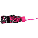 FabSeasons 5 fold Floral Printed Small Compact Manual Dark Pink Umbrella