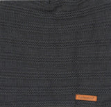 FabSeasons Unisex Dark grey Acrylic Woolen Beanie & Muffler with faux fur lining