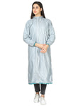 FabSeasons Waterproof Long / Full Raincoat for women with adjustable Hood and Reflector at back for Night visibility. Pack contains Top and Storage Bag